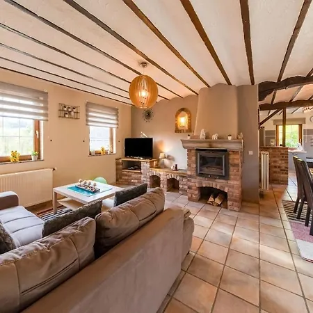 With Garden Terrace And Jacuzzi In Season In Holiday home Vielsalm